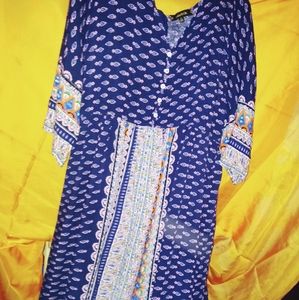 Long cool felling dress half sleaves